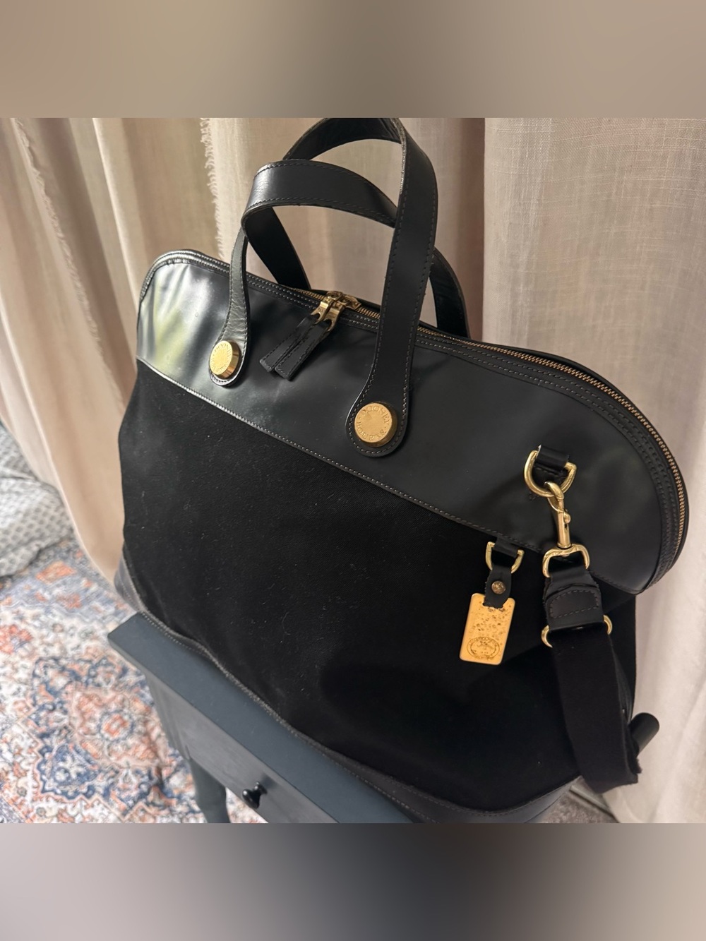 Dooney & Bourke large black Cabriolet weekender bag